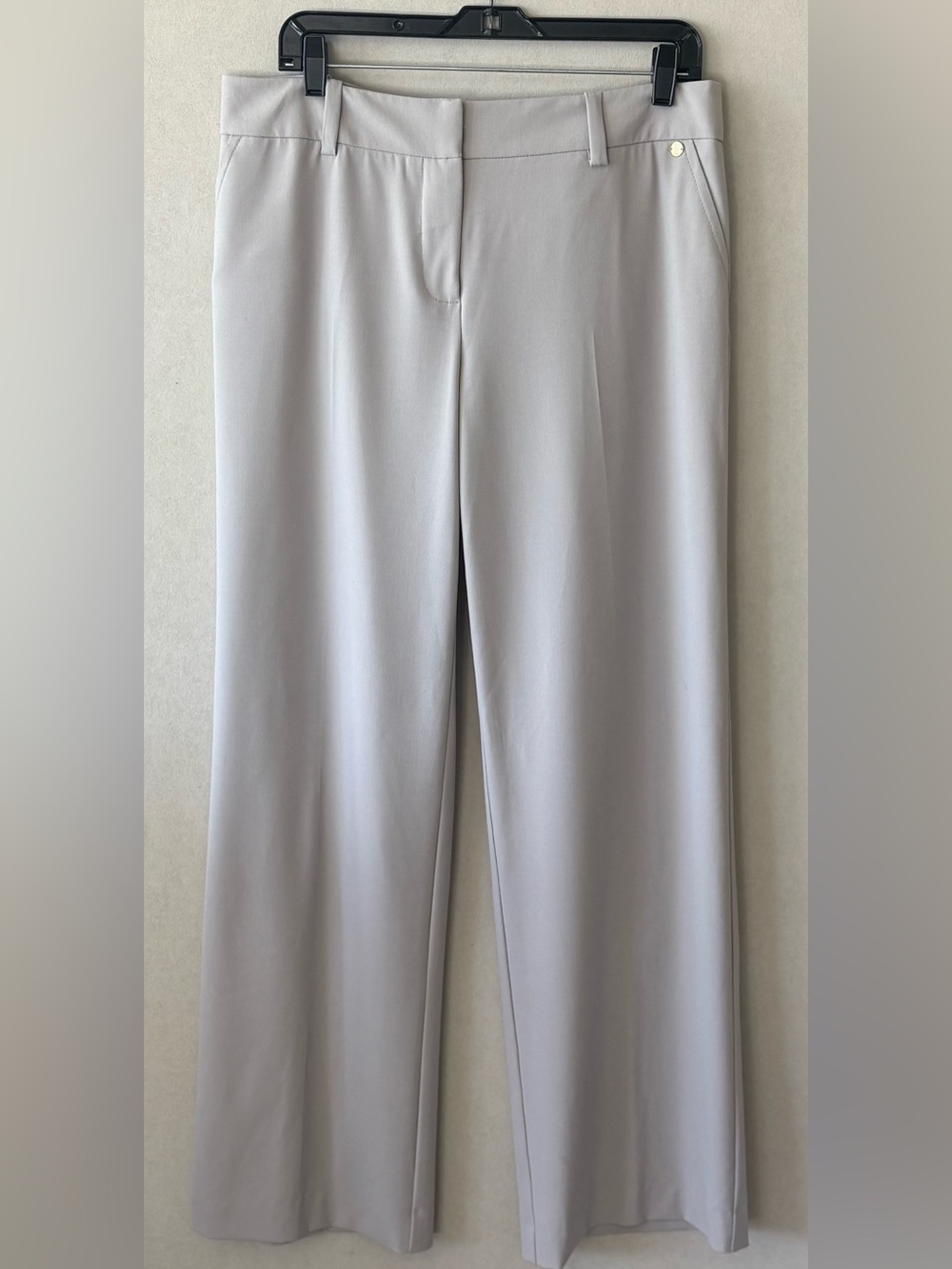 Trina Turk Light taupe Wide-Leg Dress Pants size 12 classy business attire